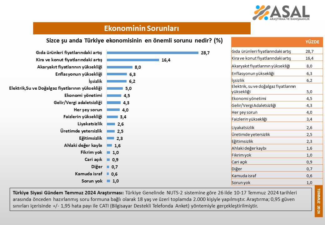 Türkiye Ekonomisi Üzerine Anket Sonuçları